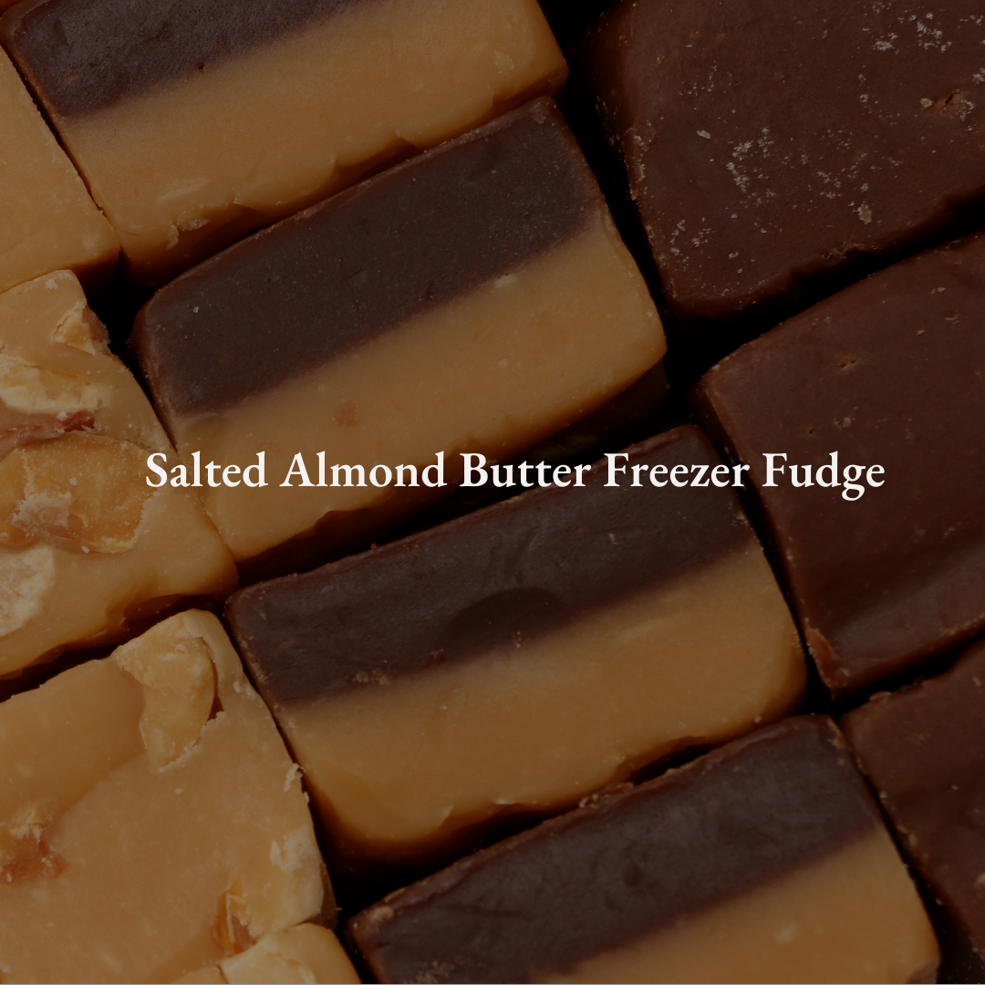Salted Almond Butter Freezer Fudge